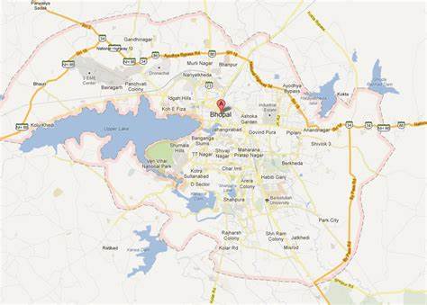 Map of Bhopal city
